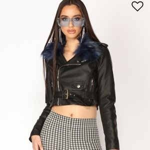Fashion Nova Faux Leather Biker Moto Jacket
